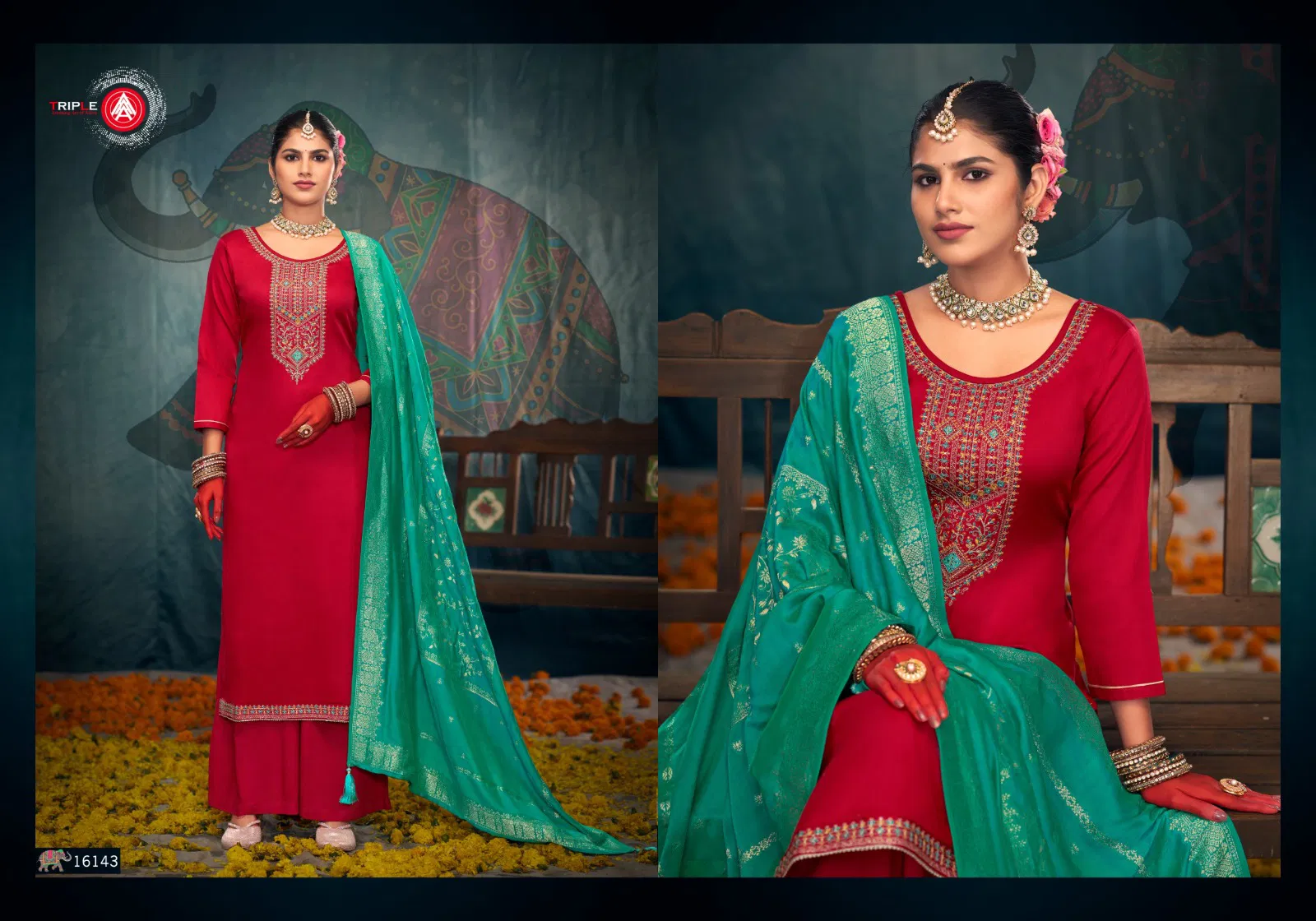 George Vol 2 By Triple Aaa Jam Silk Designer Salwar Kameez Wholesale Online